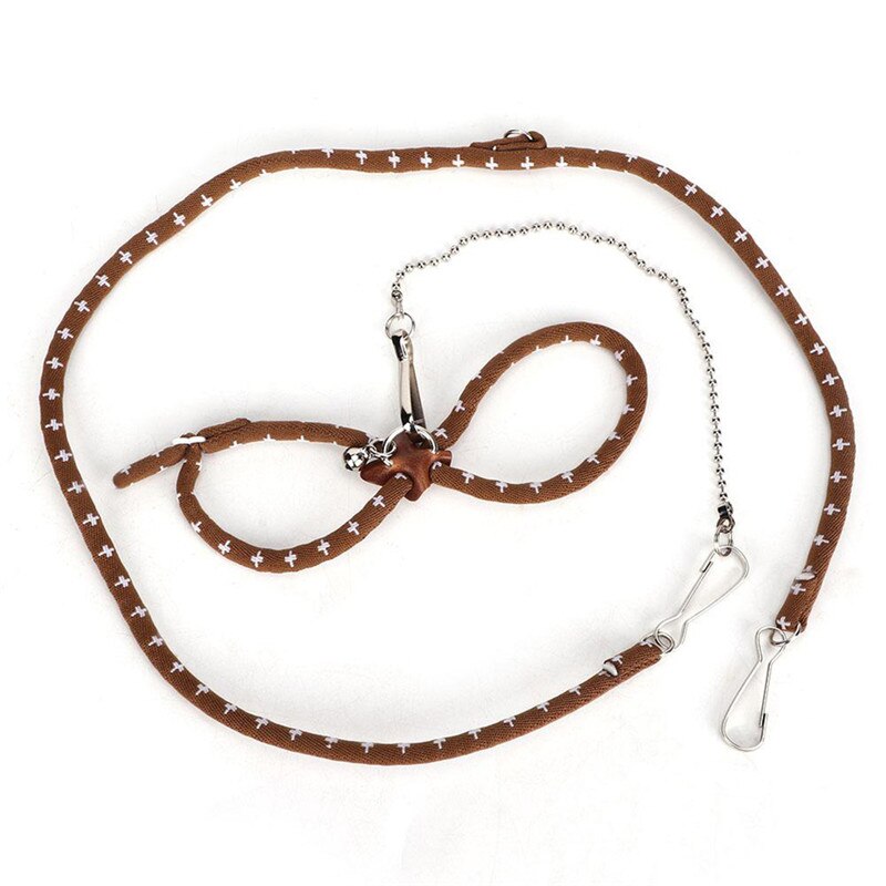 Cute Adjustable Pet Rat Mouse Hamster Harness Rope Hamster Leashes Lead Collar For Rat Mouse Outdoor Supplies: brown