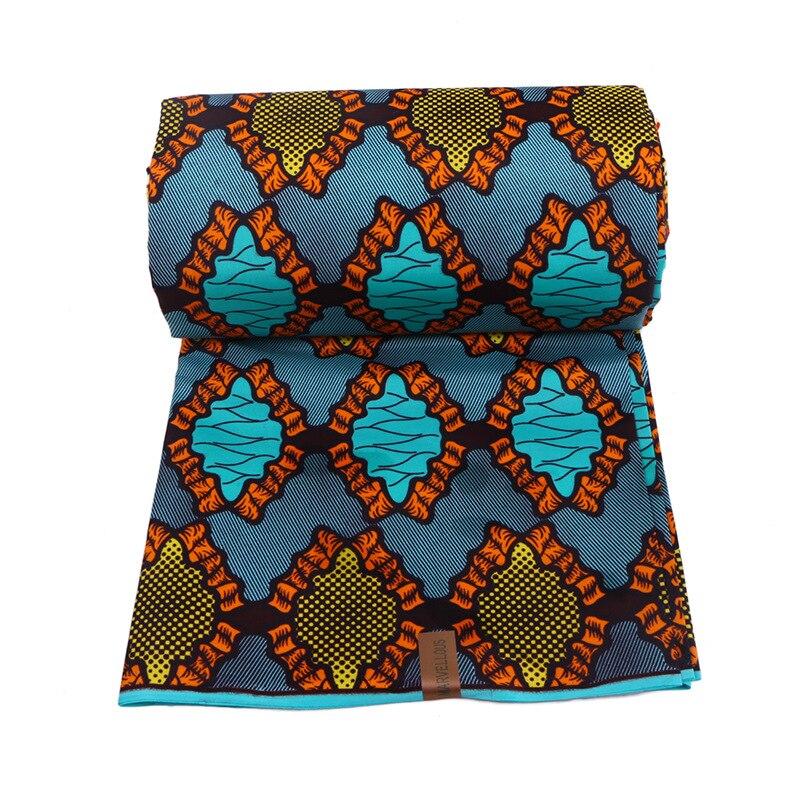 edle Wunderschöne Bunte Muster Druck Afrikanische Ankara Pagne Tissu Nigeria Wahre Garantierte Echt Wachs Stoff 6 Yards