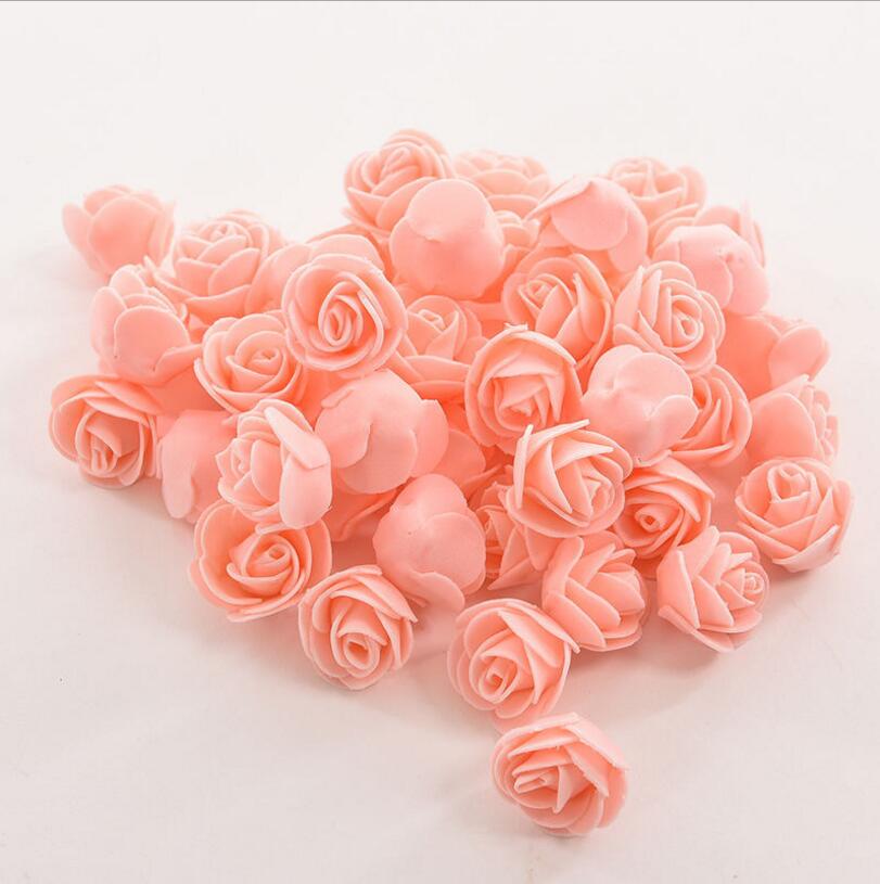 50 STUKS Kunstmatige Bloem Hoofd Handgemaakte DIY Bruiloft Woondecoratie Multi-gebruik PE Foam Rose