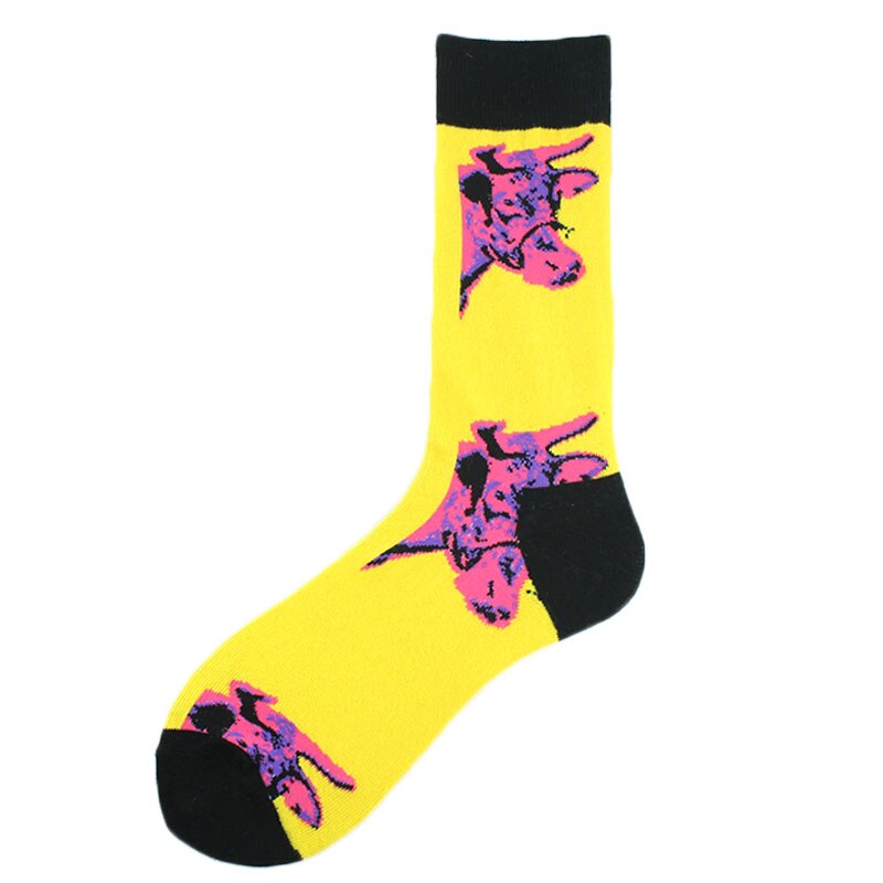 Gelukkig Kleurrijke Grappige Sokken Mannen Skateboard Shark Dinosaurus Astronaut Planeet Divertidos Hip Hop Sokken Harajuku Unisex Crew Sokken: 43