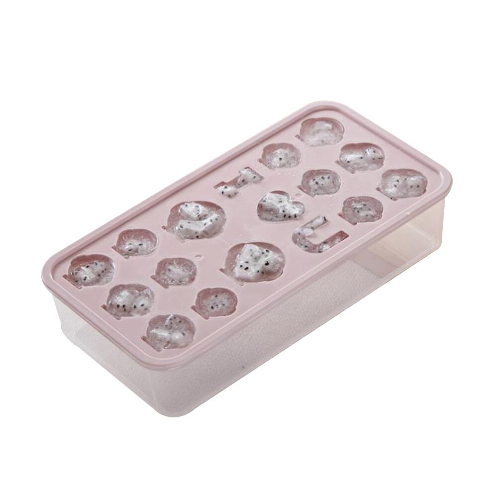 Penguin Ice Mold Cube with Lid Ice Box Cute DIY Ice Mold Gadget 17 Ice Cubes