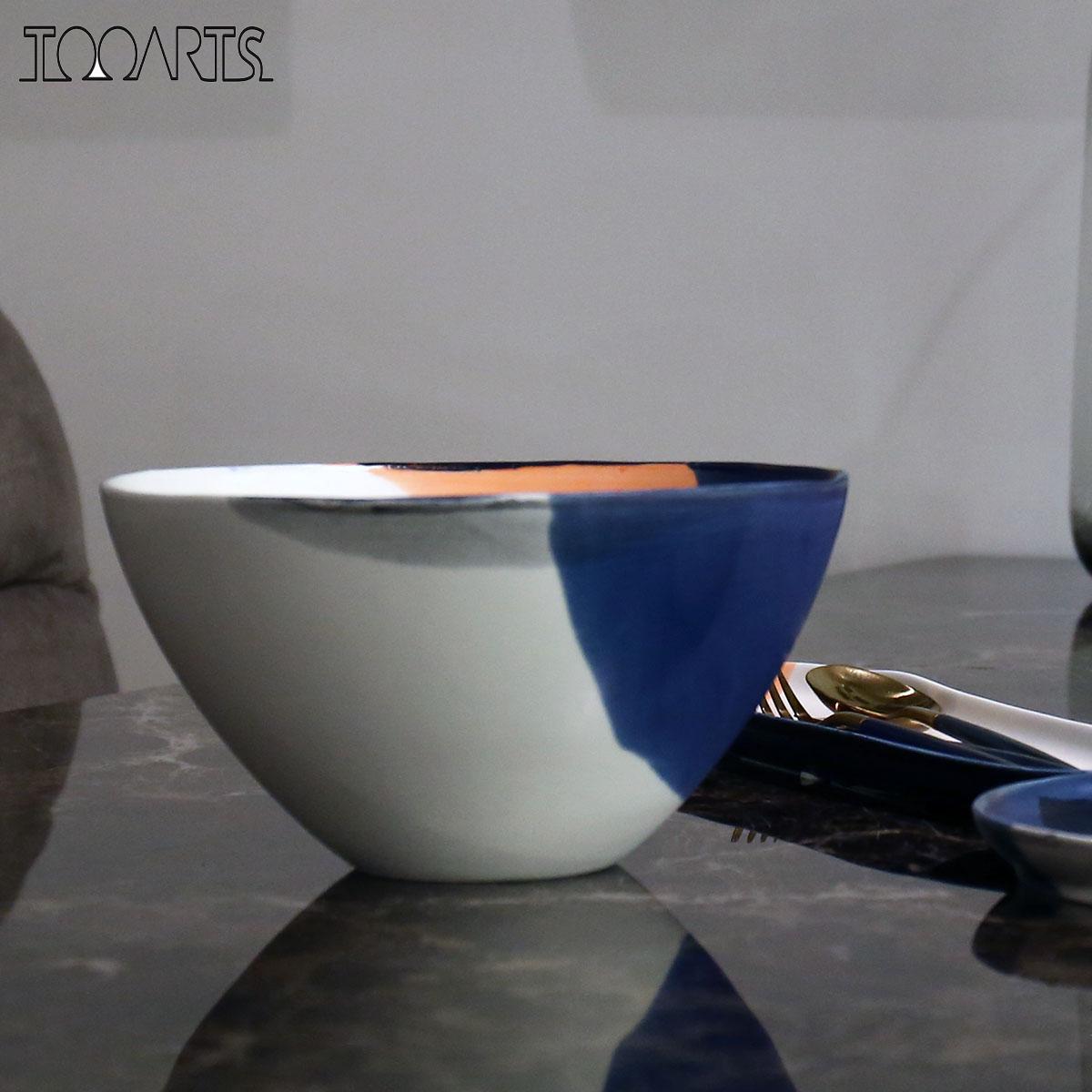 Decoration Crafts Ceramic tableware Fruit Bowl Salad Bowl Decorative Plate for Fruit Salad Modern as a