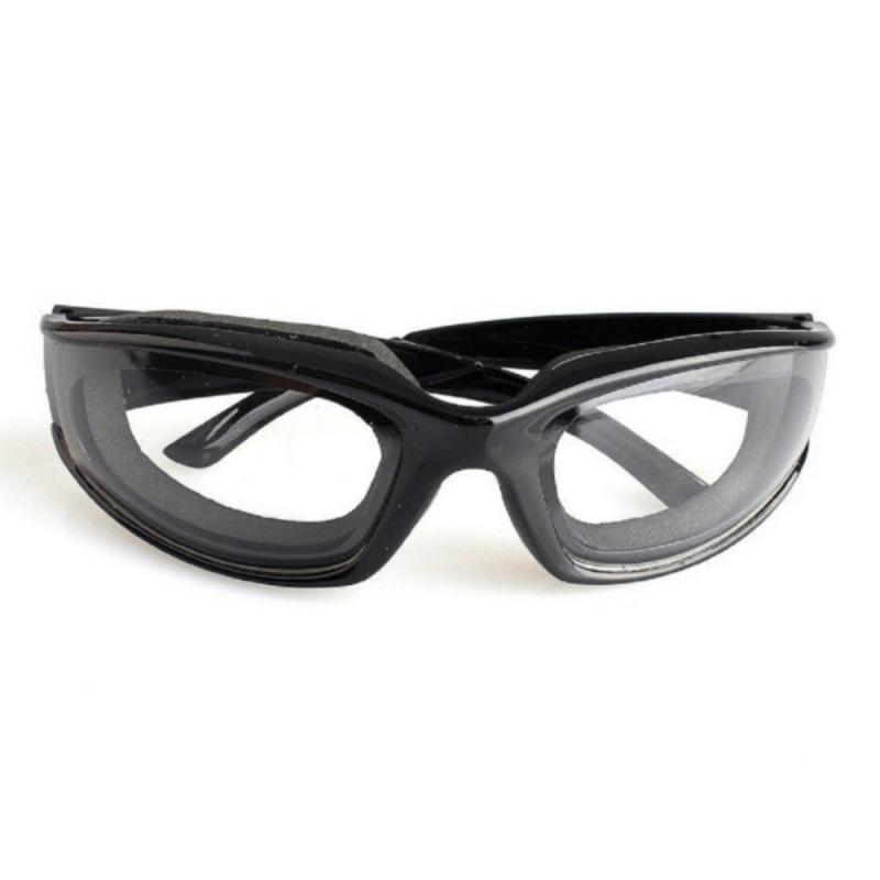 Practical Kitchen Onion Cutting Goggle Glasses Eye Cooking BBQ Kitchen Gadget Goggle Kitchen Accessories: Black