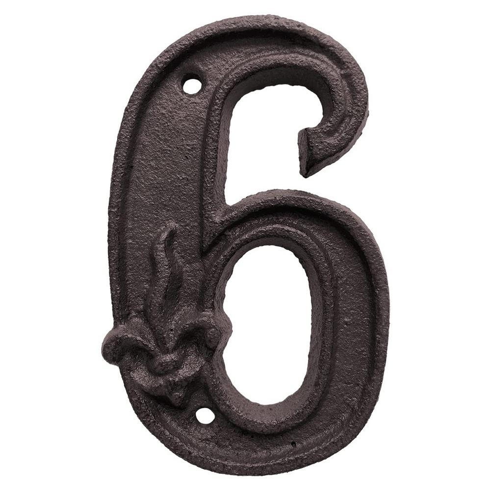 Metal Digital Numbers Cast Iron House Sign Plaque Door Plate DIY 0-9 Hotel Home Cafe Wall Decor Address Door Numbers: transparent
