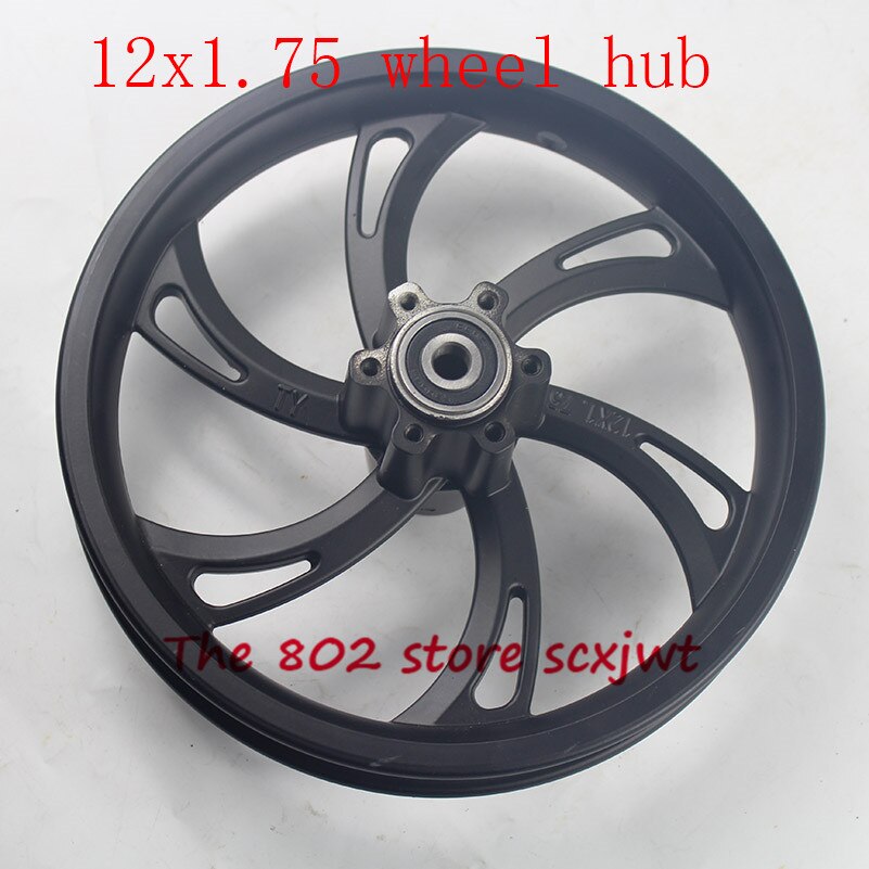 12 inch alloy rims 12x1.75 wheel hub use 12 1/2 X 2 1/4 12 1/2x2.75 Tire inner tube fits Many Gas Electric Scooters e-Bike