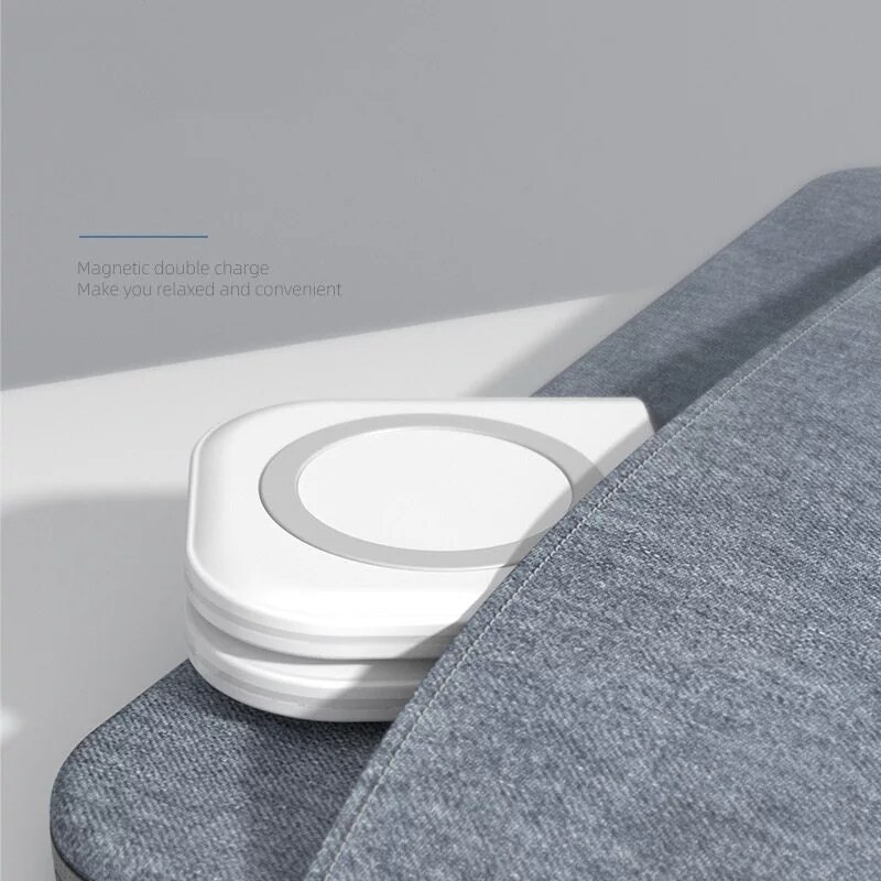 15W Magnetic Wireless Charger 2-in-1 - For iPhone 12 Series, iWatch, AirPods - Foldable Magsafe Charger