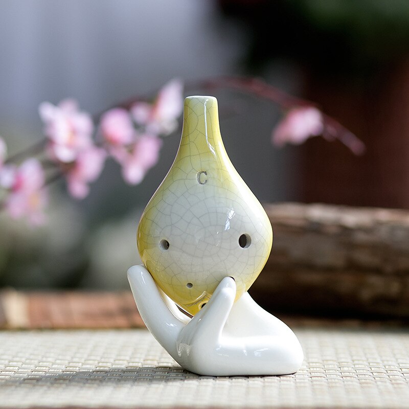 6 hole ocarina alto C double color variable narrow intonation sound great Welcome to school