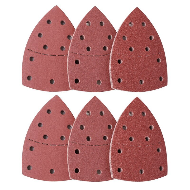 60Pcs Sanding Plate, Mouse Sander For Psm 200 Aes, Psm 18 And All Vibration Multi-Tools, 10 Pieces Each 40/60/80/120/180/240 Gri