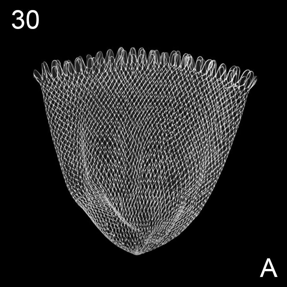 Double Braided Mesh Net Fishing Landing Net 30/40/50/60 cm Fishing Tools Mesh Hole For Bass Trout Catch Fishing Accesories