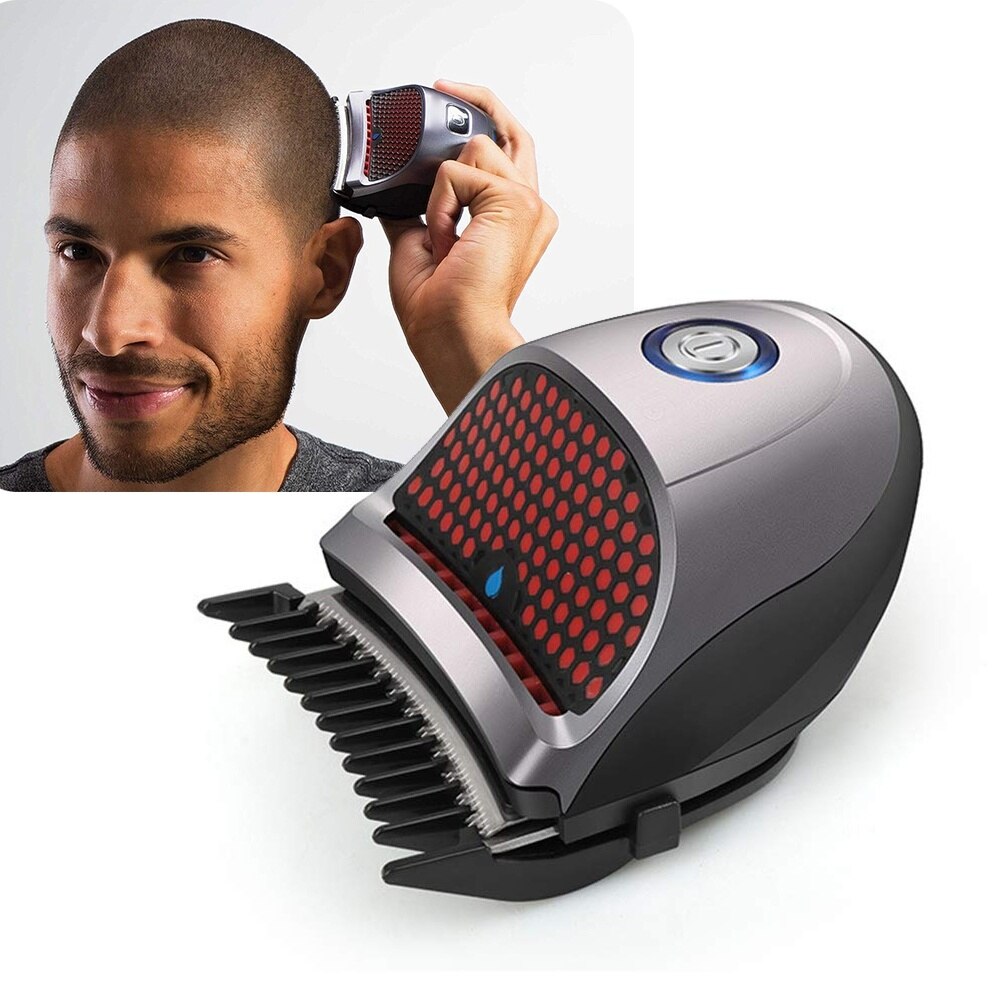 Jinding Bald Head Clipper Shortcut Self-Haircut Kit Hair Clippers Cordless Rechargeable Hair Cutter Shaving Machine with 9 Combs