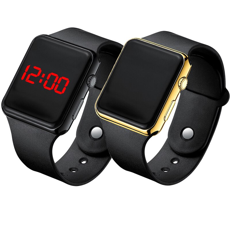Paar Sport Led Digitale Horloge Mannen Digitale Horloges Horloge Voor Vrouwen Mannen Elektronische Klok Siliconen Band