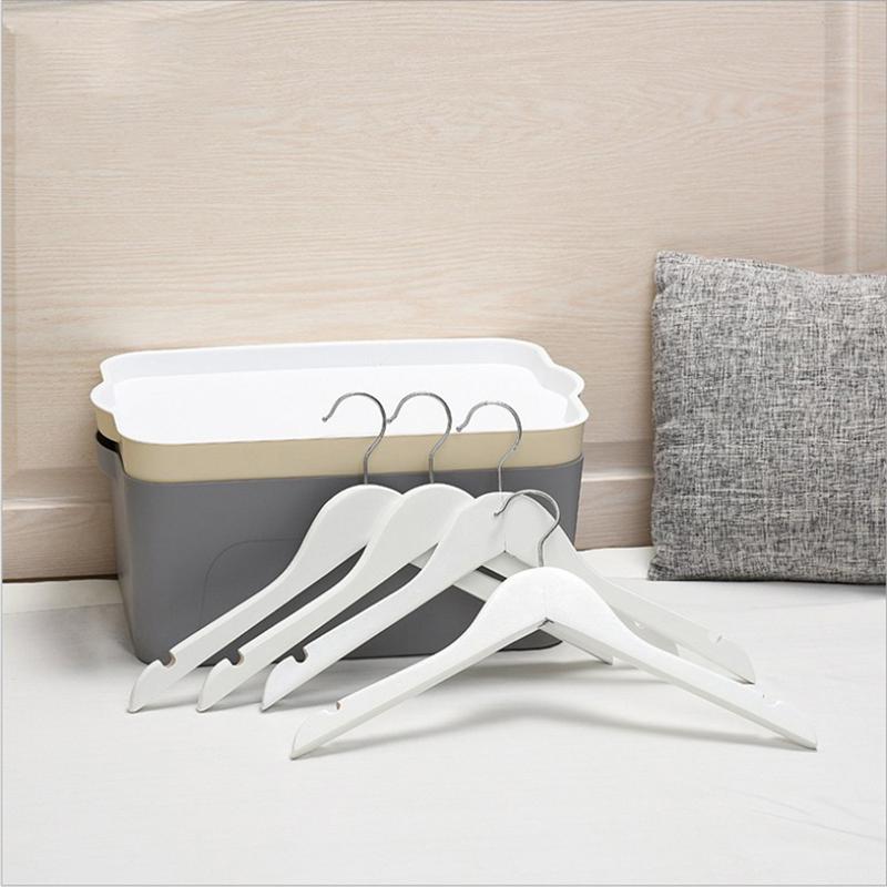 Witte Jas Hanger Massief Hout Hangers Trui Hangers Extra Brede Schouder Houten Hangers Voor Zware Jas Rok