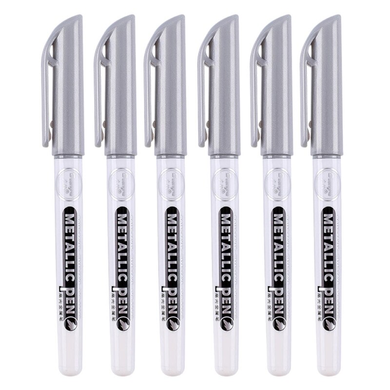 6Pcs Epoxy Harz Zeichnung Stift Acryl Highlights Metallic Permanent Marker: S