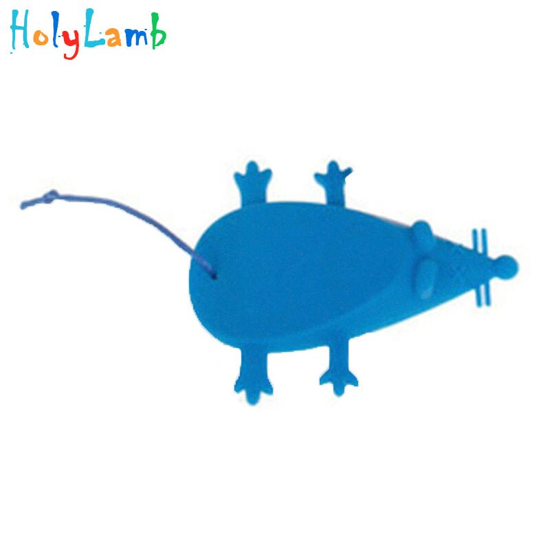 Baby Safety Cute Cartoon Mouse Silicone Door Stopper Door Stop Guards Safe Protector Anti-pinch Hand Child Safety Security: Blue