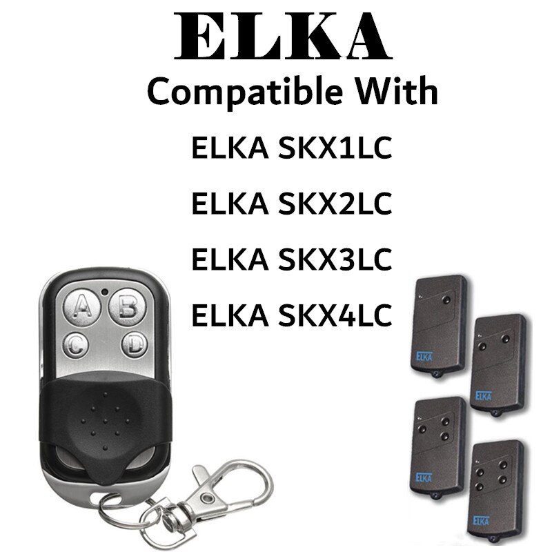 433mhz garage télécommande pour BERNER ELKA TEDSEN TELETASTER pour SKX1MD SKX2MD SKX3MD SKX4MD émetteur à main