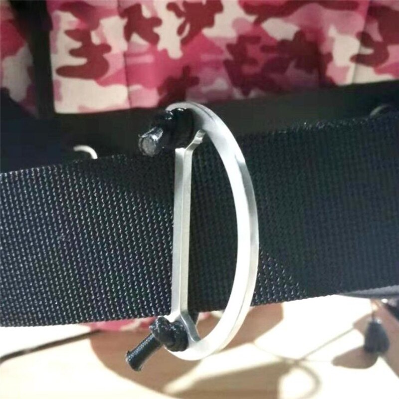 Cintura per pesi da immersione in acciaio inossidabile scivolo custode anello a D cinghia imbracatura fermo per cintura tappo accessori per apicoltura nuovo