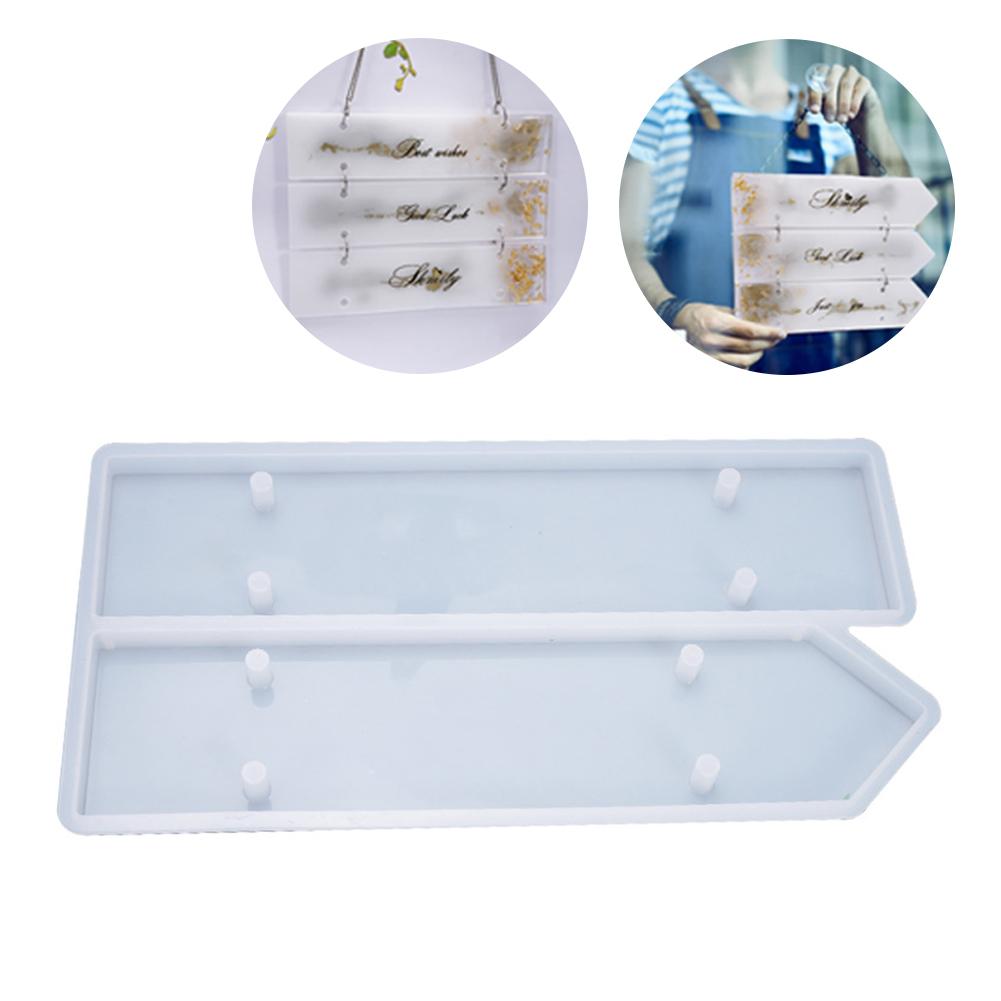 Transparent Silicone Mold Door Number Plate Mold Epoxy Resin Art Make Your Own Doorplate Hanging Signs Home Art Supplies: Default Title