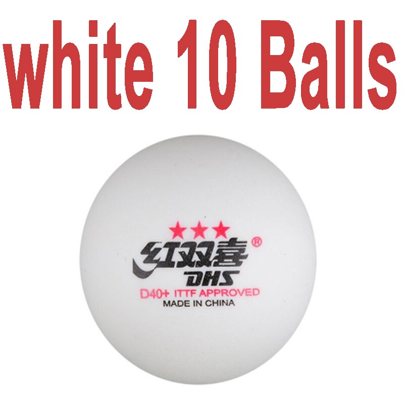 DHS D40 + 3 gwiazdki preferowane piłeczki robić tenisa stołowego ABS: white10 Balls