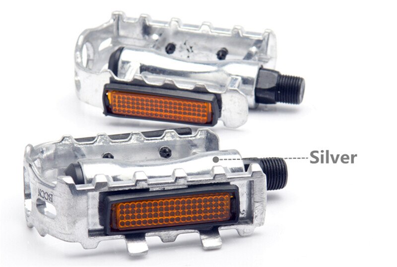 Cycling Pedals Pedales Cliclismo MTB Fixed Gear Ball Pedal Bici Mountain Bike common Black/Silver/Rose/Blue Road Bicycle Pedal: silver
