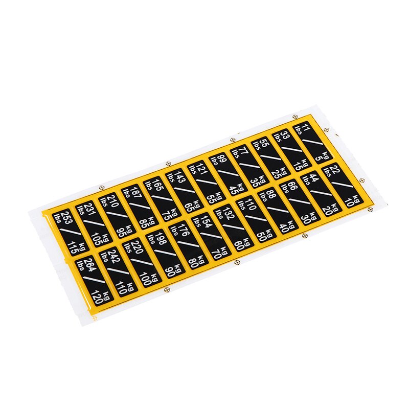 1 Vel Gewicht Sticker Labels Voor Gym Apparatuur Accessoires Power Apparatuur Label