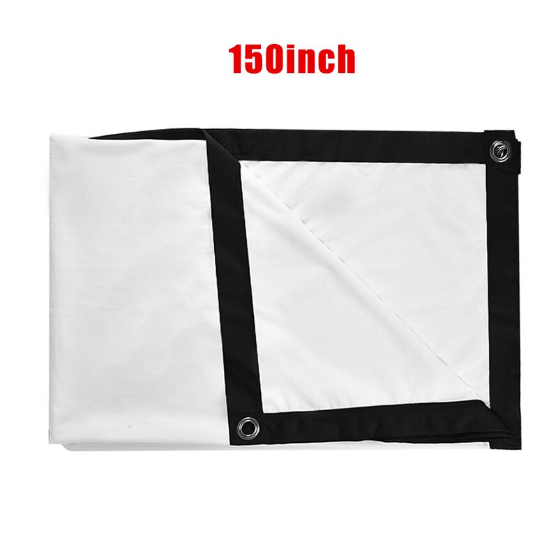 proyector de proyección 16:9 Pantalla de lona para la oficina en casa película Manual extraíble montado en la pared SMD66: 150inch