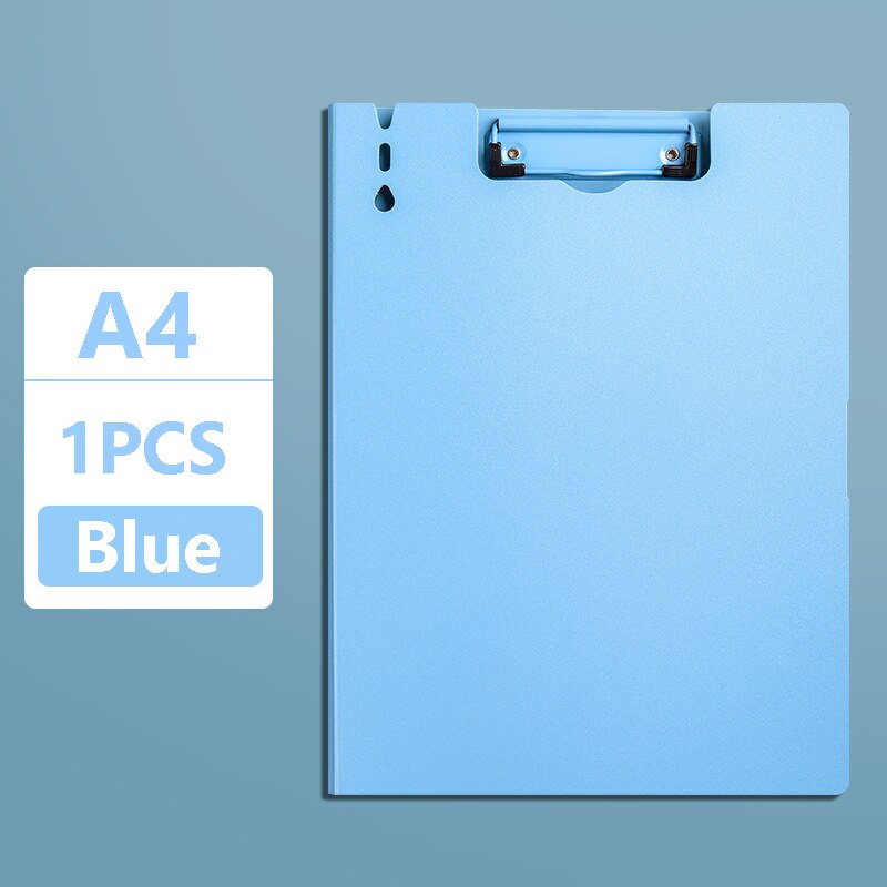 Morandi 4 Colors A4 Clipboard File Folder Filing Note Memo Paper Pad Clip Board Clamp Document Organizer Writing Pad Stationery: 04