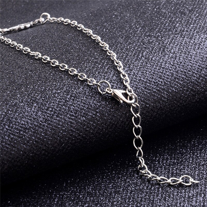 Alloy Lotus Flower Anklet Foot Chain Sliver Indian Amulet Jewelry For Women Girls