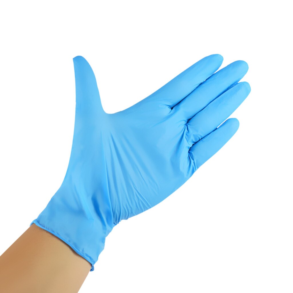 Guantes desechables de nitrilo resistentes al agua, universales de látex, sin polvo, para limpieza de laboratorio, cocina, hogar, 40 #100/800 Uds.