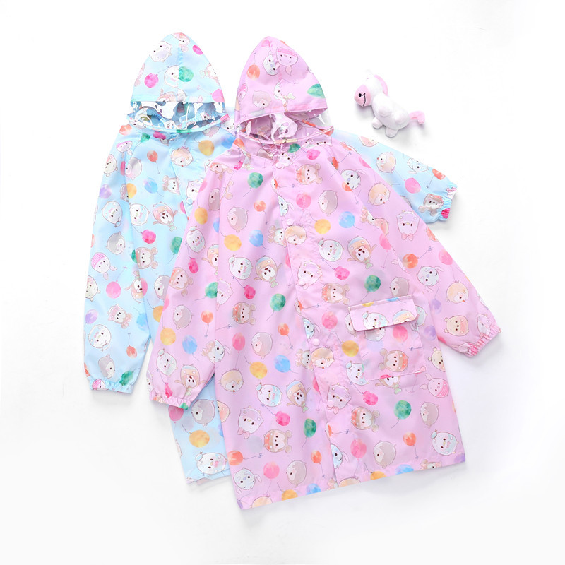 Cartoon Raincoat Students Raincoat Children Rainproof Rainwear Girls Poncho Kids Raincoat Rain Suit Rain Jacket