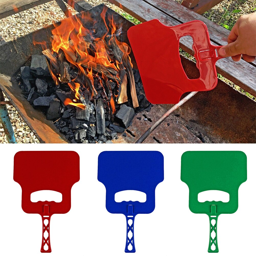 5pc utomhus manuell matlagning vev fläkt fläkt handgrill grill förbränningsstöd