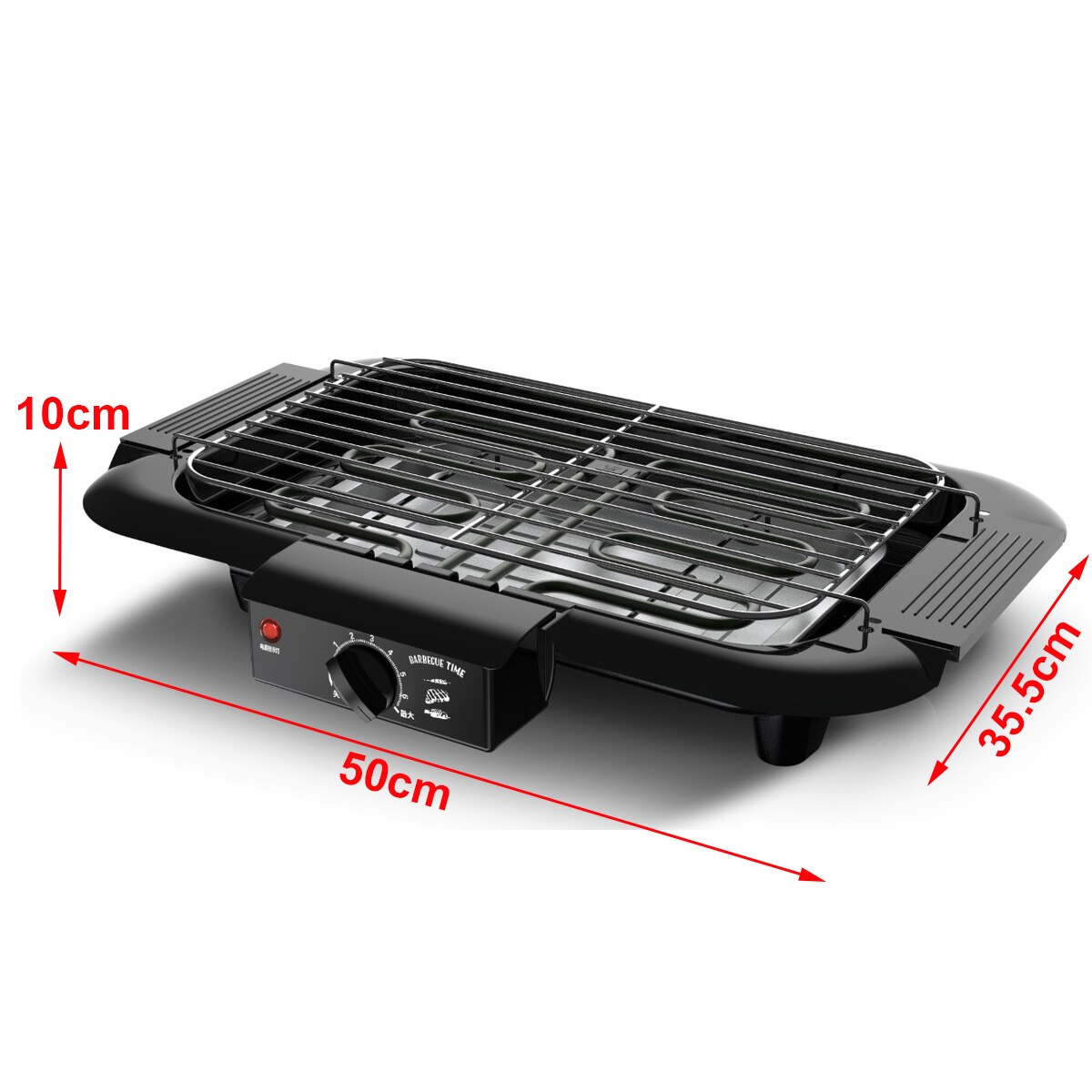 2000W Household BBQ Grill Electric Barbecue Machine Smokeless Grilled Meat Pan Hotplate Oven Kitchen Appliances 6 Temperatures