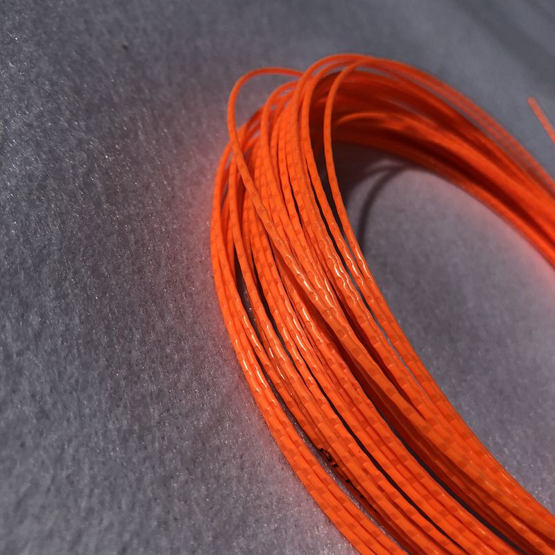 (2 unids/lote) ALPHA bambú grano tenis poliéster cuerdas giro duradero potencia cuerda de raqueta de tenis 12M 1,25 MM 17G