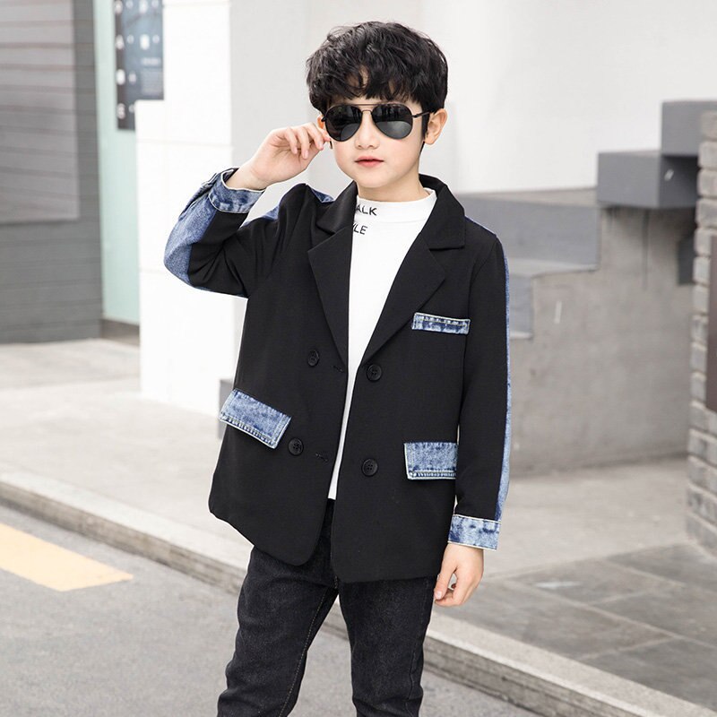 Jongen Denim Jassen Kinderen Jeans Jas Kinderen Splice Bovenkleding Kleding Lente Herfst Jongens Formele Party Casual Kleding 4 Tot 13 jaar
