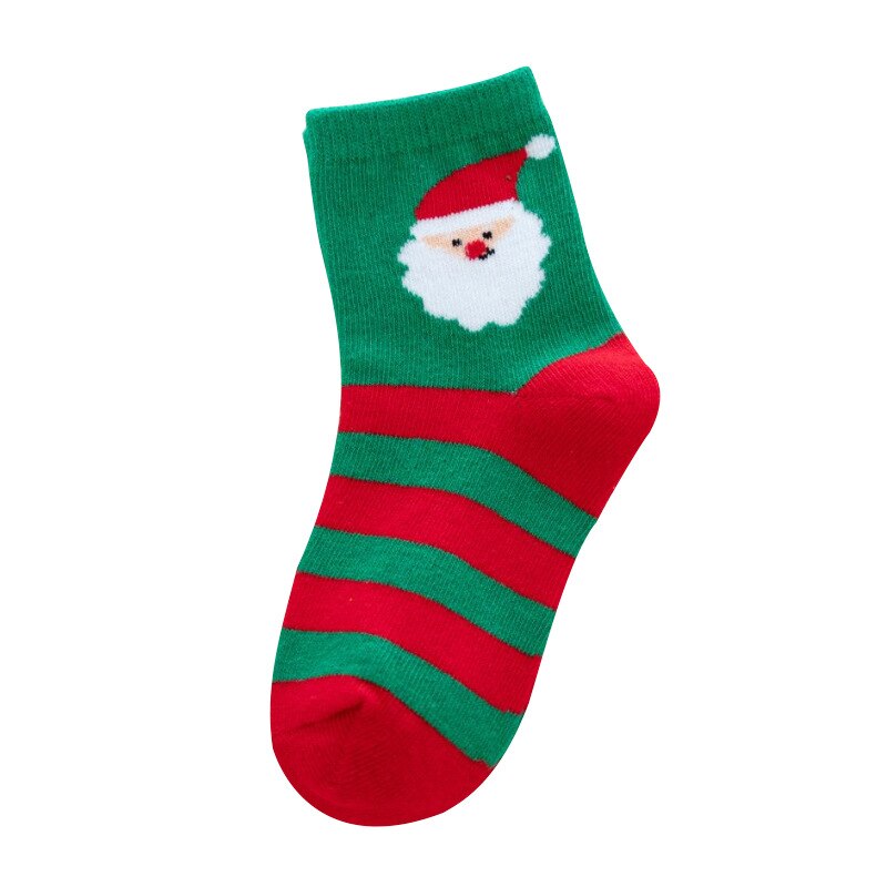 5 paia autunno e inverno nuovi calzini per bambini in cotone stile natalizio per bambini babbo natale calzini simpatici cartoni animati accessori per ragazzi