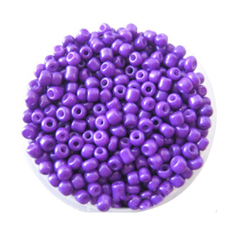 2400 stks/partij 2mm Rocailles voor Handwerken 11 Kleuren Graland Ballen Parels voor Ambachten Sieraden DIY Maken Spacer Decoratie parels: Purple