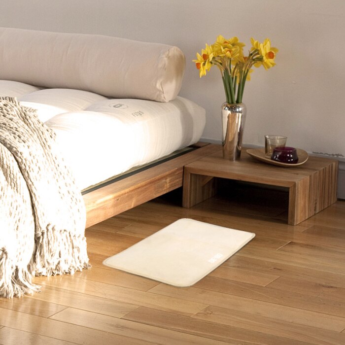 Newest Modern Look Alarm Clock Stand On Pressure Sensitive Battery Smart Alarm Clock Mat Floor Rug LED Time Home Decor
