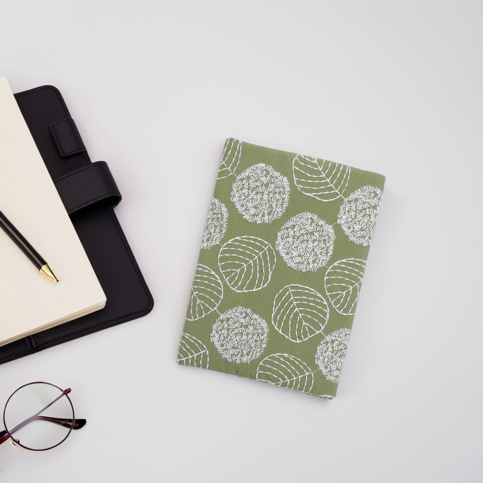 Funda de tela para libros, funda protectora suave grande, pequeña, lavable, reutilizable, para cuaderno, diario, planificador, funda de tela para libros para mujer