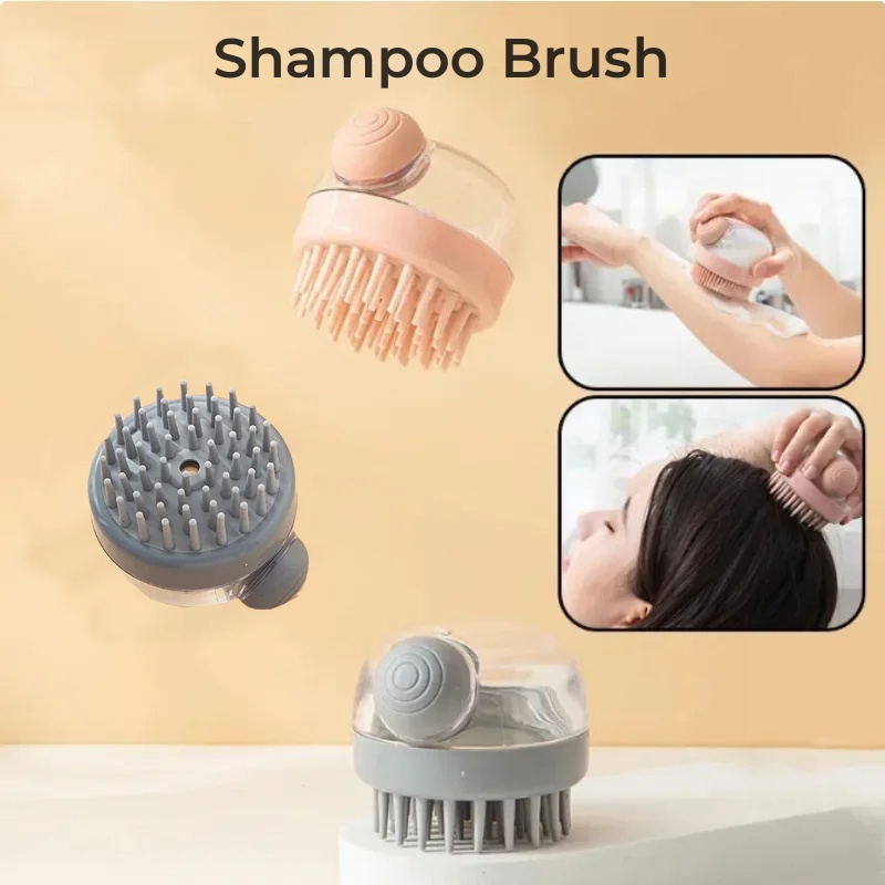 Body Scalp Massage Borstel Siliconen Shampoo Borstel Haar Wassen Kam Toevoegen Vloeibare Shampoo Borstel Siliconen Lichaam Scrubber Massage Borstel