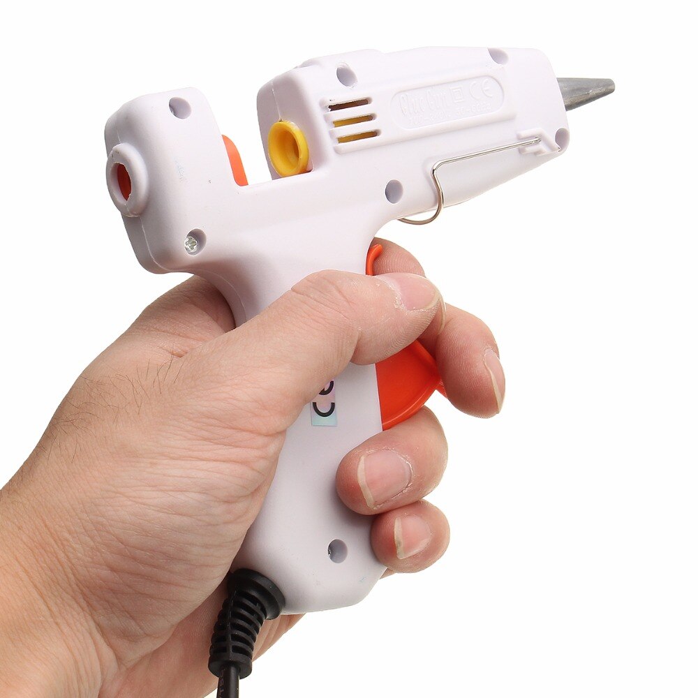20W Electric Melt Glue Gun Multifunctional Home Mini Glue Gun Electric Heat Temperature Switch Tool with 7x100mm Glue Stick