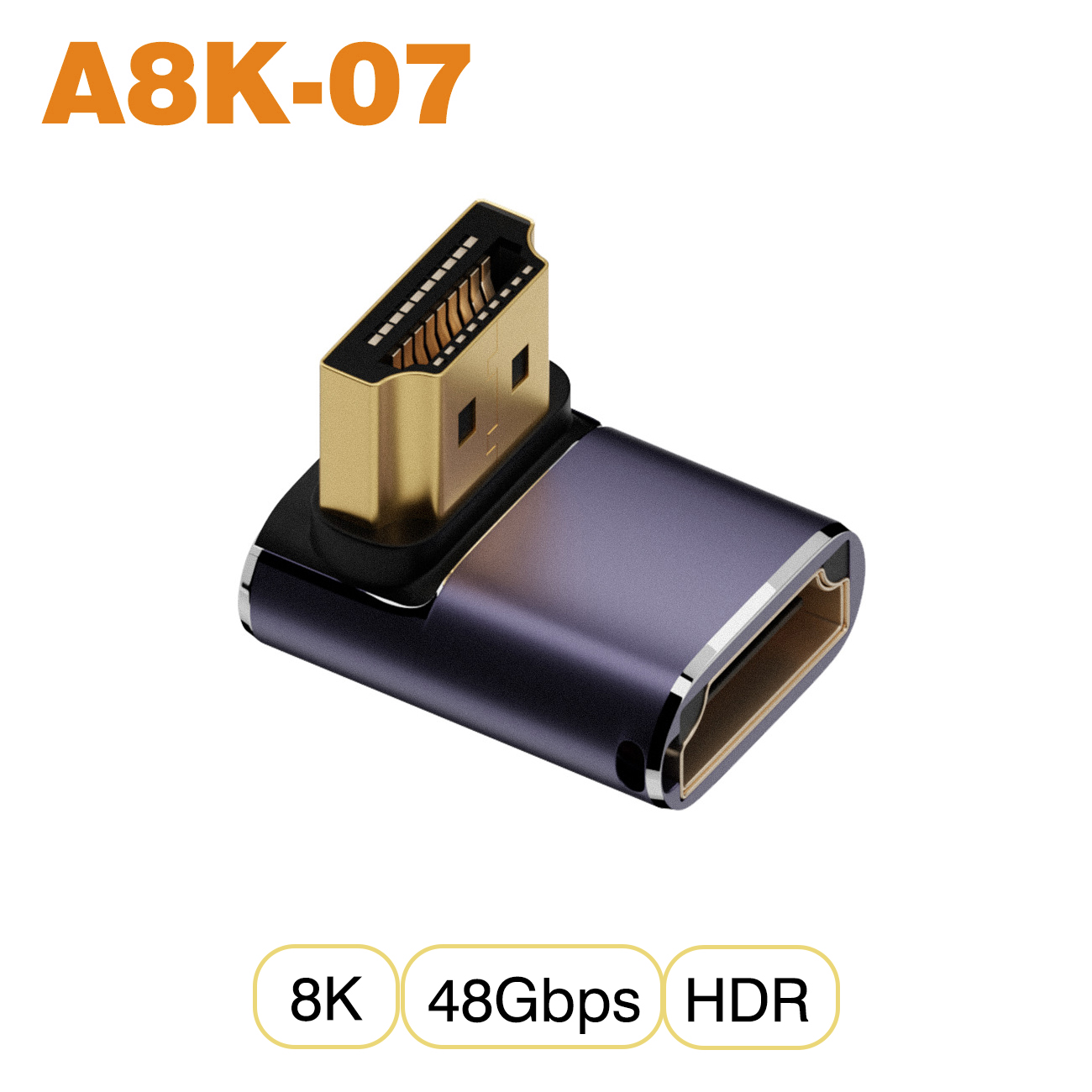 Nnbili hdmi 2.1 kabeladapter han-til-hun konverter splitter understøtter 4k @ 120hz 8k @ 60hz lige hdmi-kompatibel forlænger pc