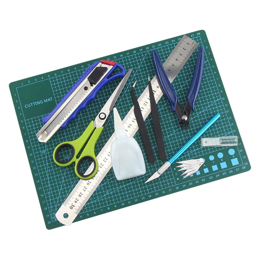Model Assembling Tools Set Pliers Scissors Tweezers Combination Making Tools Sand Table Tools Set (Two): 2