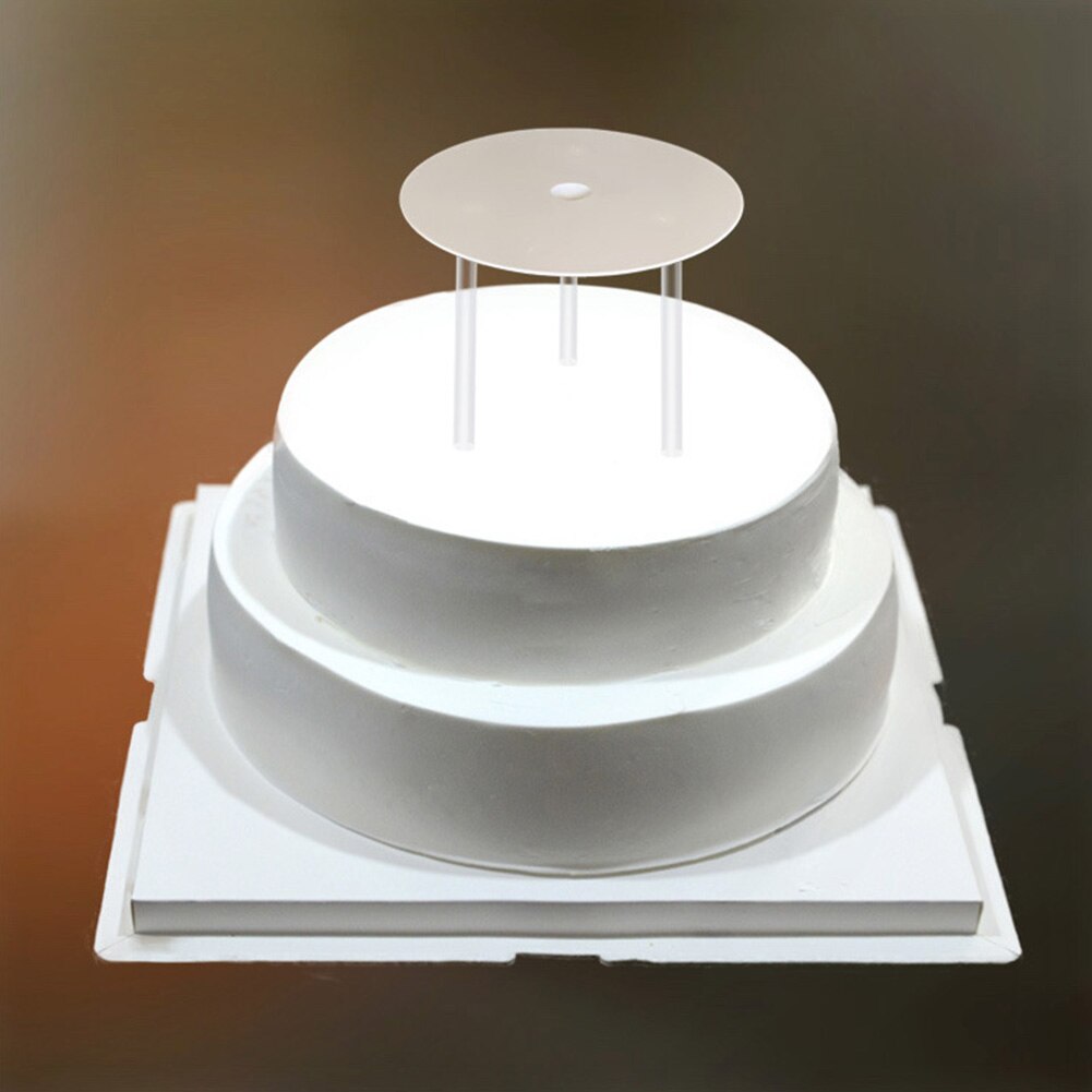 Support de gâteau à multicouches, joint de gâteau rond étagère à Dessert avec 3 supports à gâteaux en paille, Support d&#39;empilage, outils de cuisson à faire soi-même