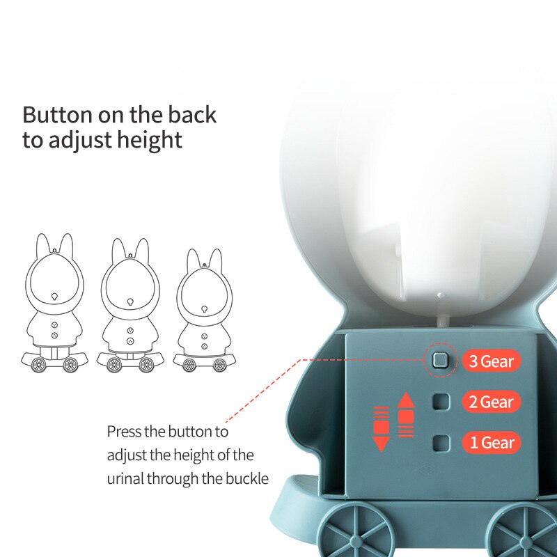 Kids Potty Toilet Stand Vertical Wall-Mounted Bathroom Urinal toilet Training Boy Pee Cute Shape for Toddler peeing artifact