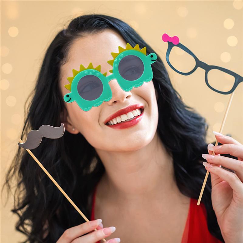 2 Stuks Chic Charmant Mooie Grappige Glazen Frames Party Bril Eyewear Brillen Voor Decor