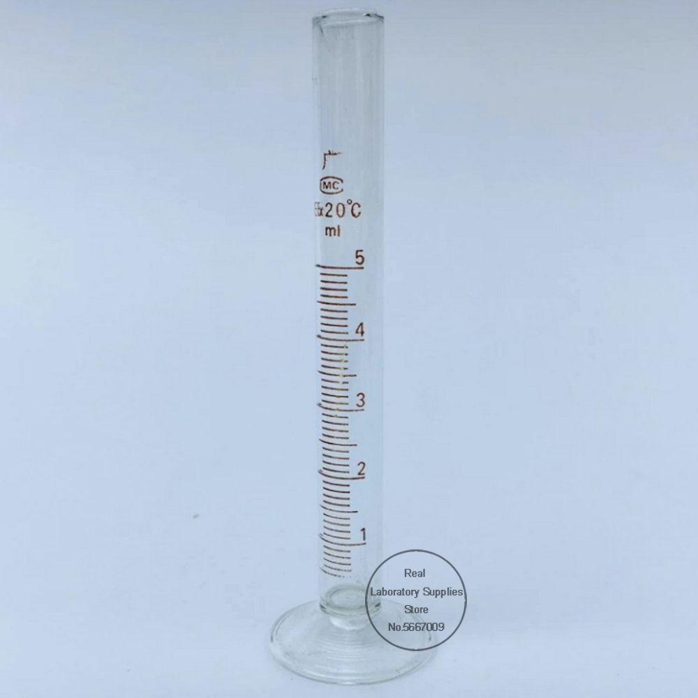 Laboratory Scaled Measuring cylinder 5ml 10ml 25ml 50ml 100ml High borosilicate 3.3 Glass Measurement Container Lab Supplies