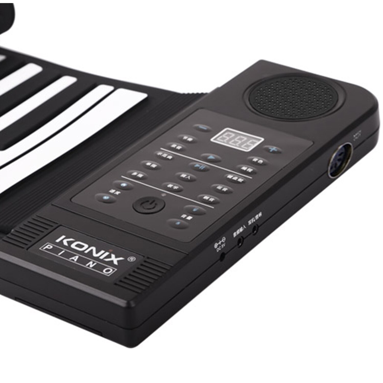 Konix 61 Key Children's Piano Flexible Keyboard Electric Digital Roll Up Piano Music Instruments Electronic Keyboard Piano