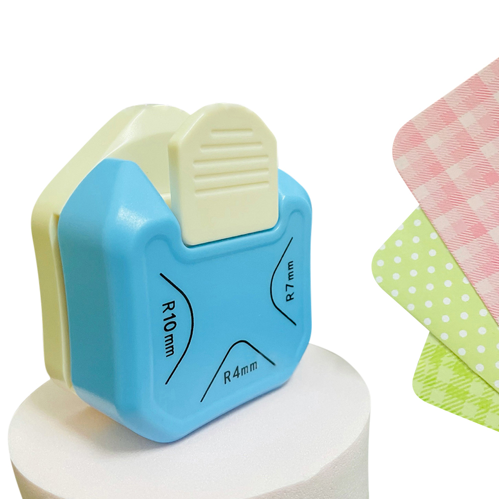 Mini Tragbare Ecke Rounder Locher Karte Foto Cutter DIY Handwerk Scrapbooking Werkzeuge Papier Trimmer Büro Bindung Liefert: green