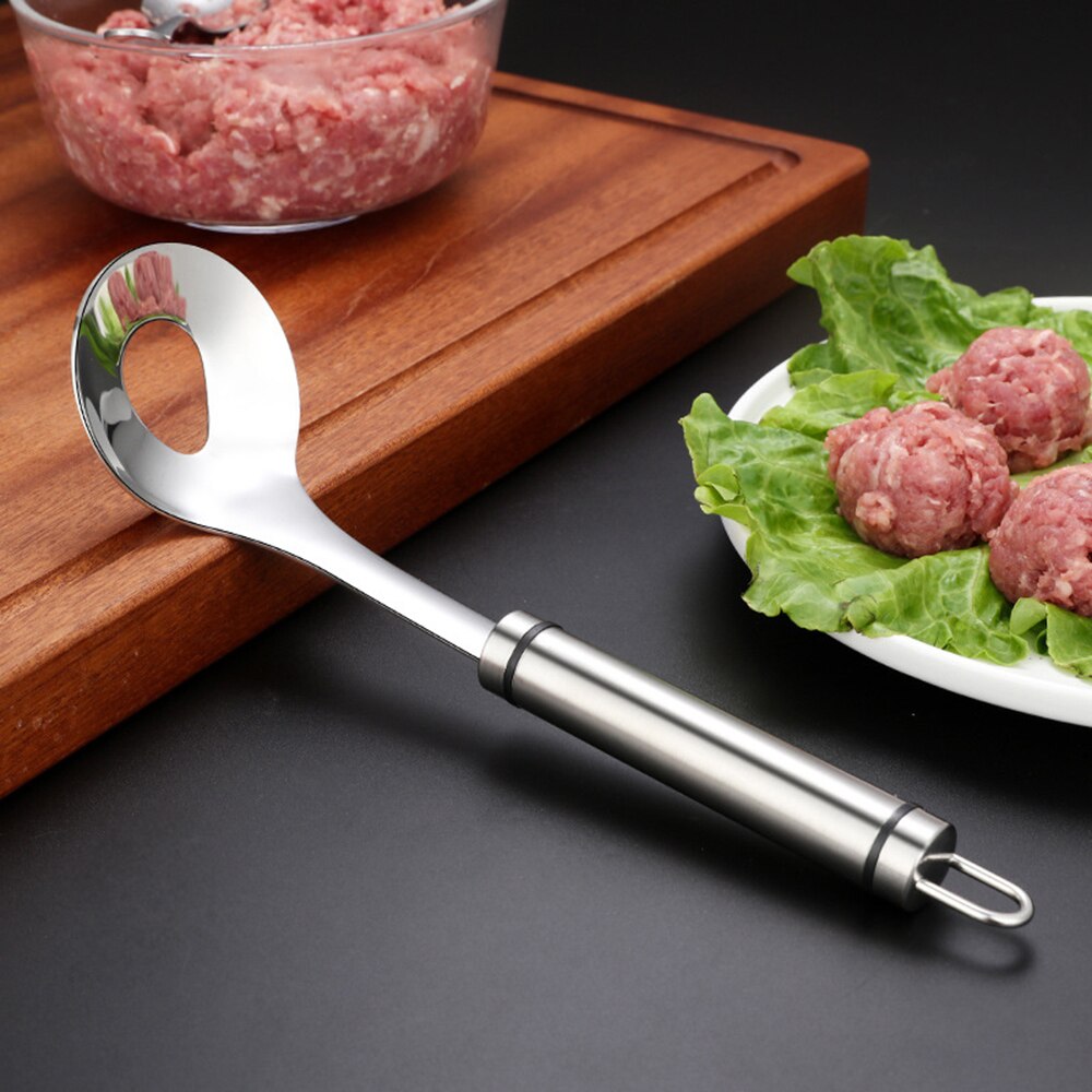 304 Stainless Steel Pressure Manual Meatballs Spoon Kitchen Gadgets Fish Shot Cooker Meatball Maker