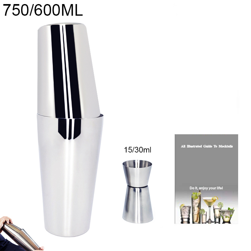 3-12Pcs/set Barware Set Stainless Bar 550ml 800ml/600ml Cocktail Shaker Set Bartender Kit Shakers Bar Tools Wine Accessories: S 750 600ML Set3