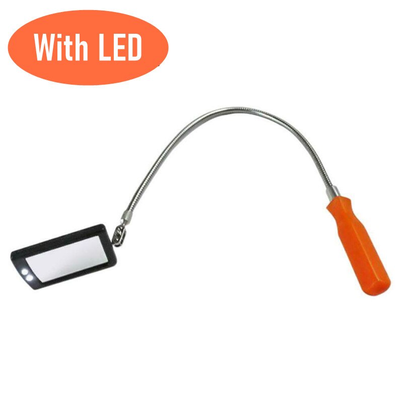 Inspection Mirror With Light Mirror Telescope Extension Car Angle Telescopic Car Cushion Grip Handle Lens LED Endoscope For Cars: CA432-D